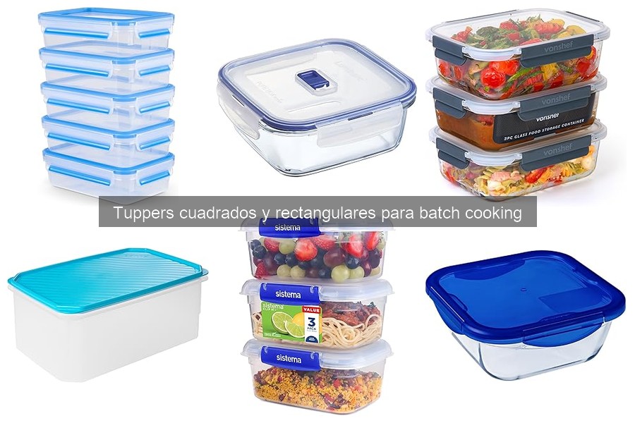 Guía para Comprar Tuppers Cuadrados y Rectangulares