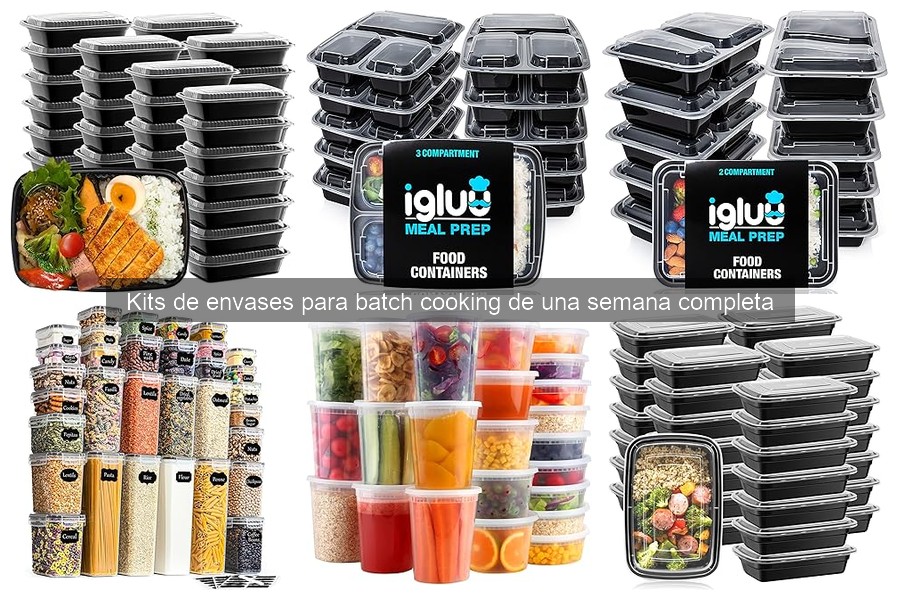 Guía para elegir el mejor kit de envases para batch cooking