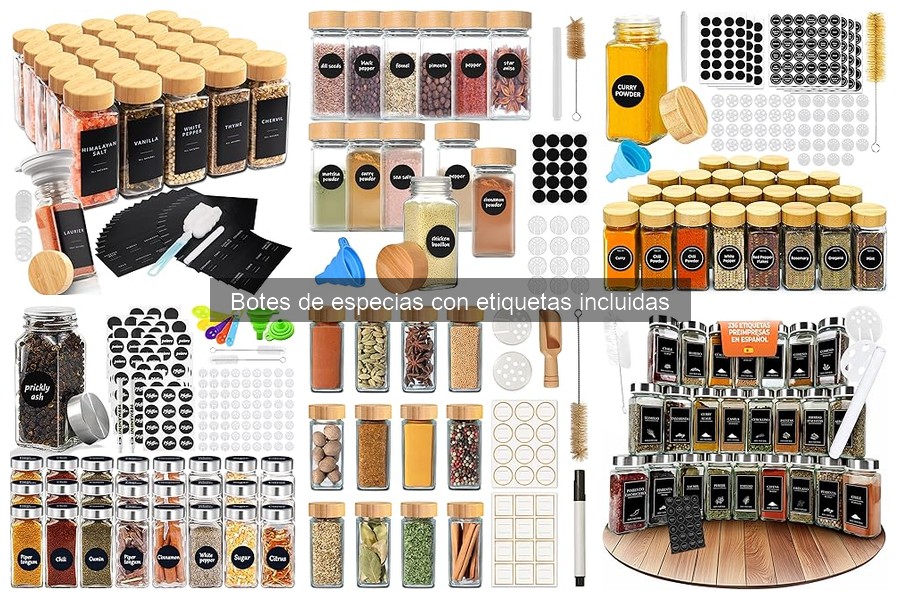 Ideas creativas para etiquetar botes de especias