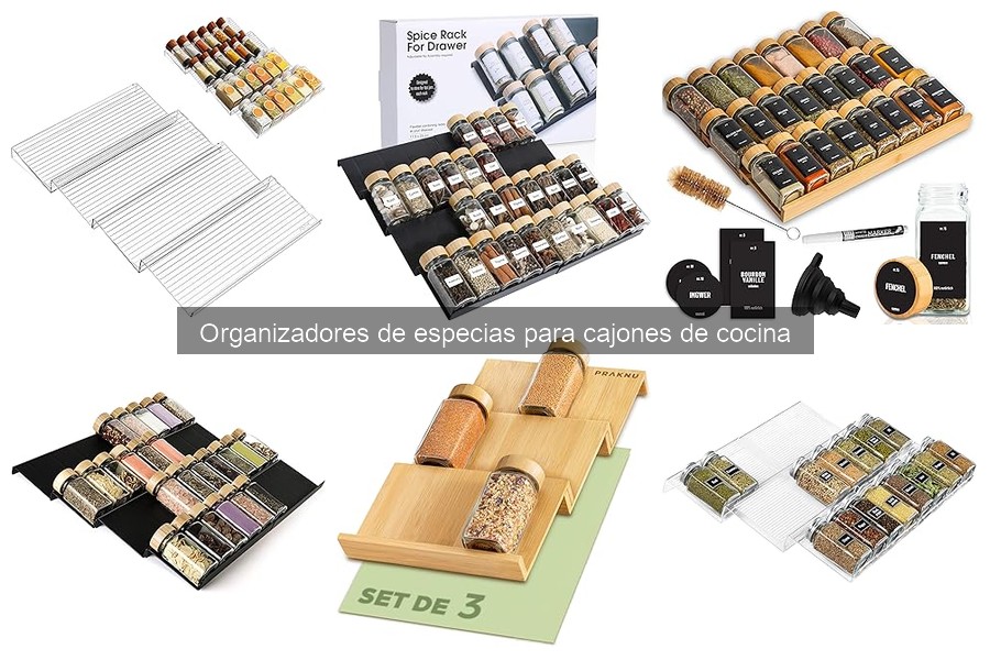 Ideas creativas para organizar especias en cajones de cocina
