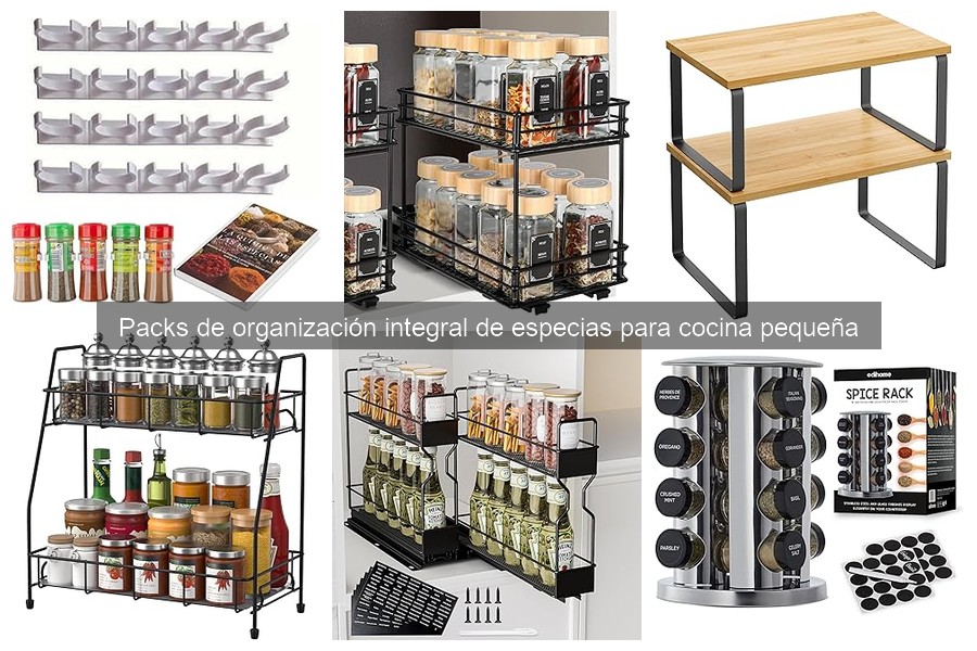 Ideas creativas para organizar especias en cocinas pequeñas