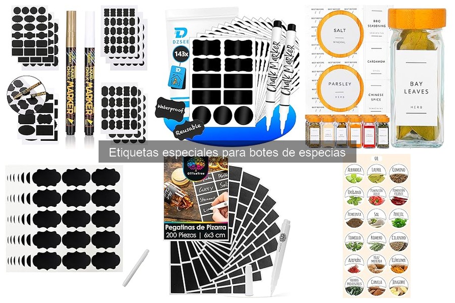 Ideas creativas para personalizar etiquetas de especias