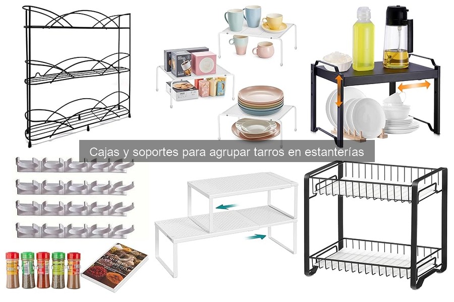 Ideas creativas para usar cajas y soportes en la despensa