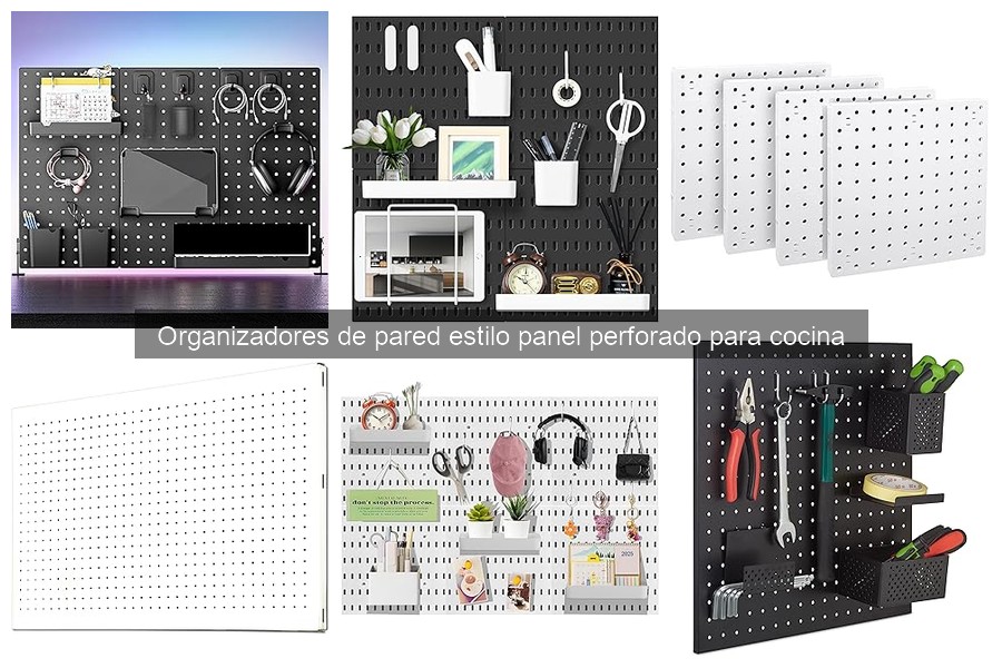 Ideas decorativas con organizadores de pared en la cocina