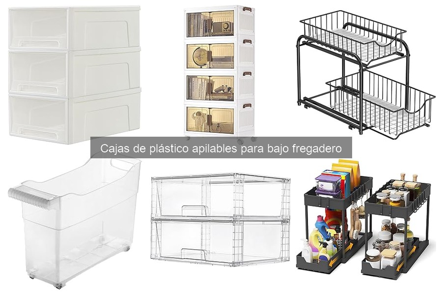 Ideas prácticas para organizar bajo el fregadero con cajas apilables