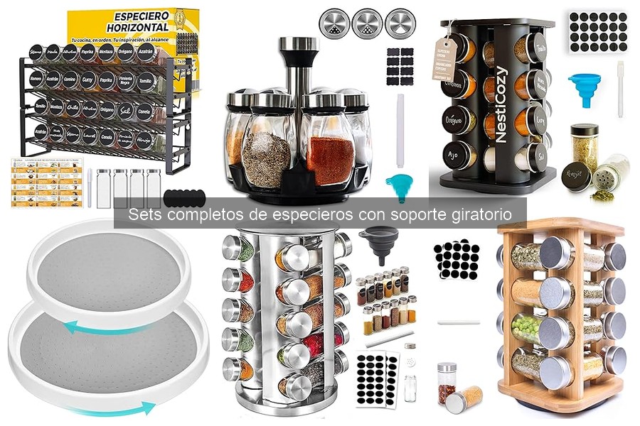 Impacto de un Set de Especieros Giratorios en tu Cocina