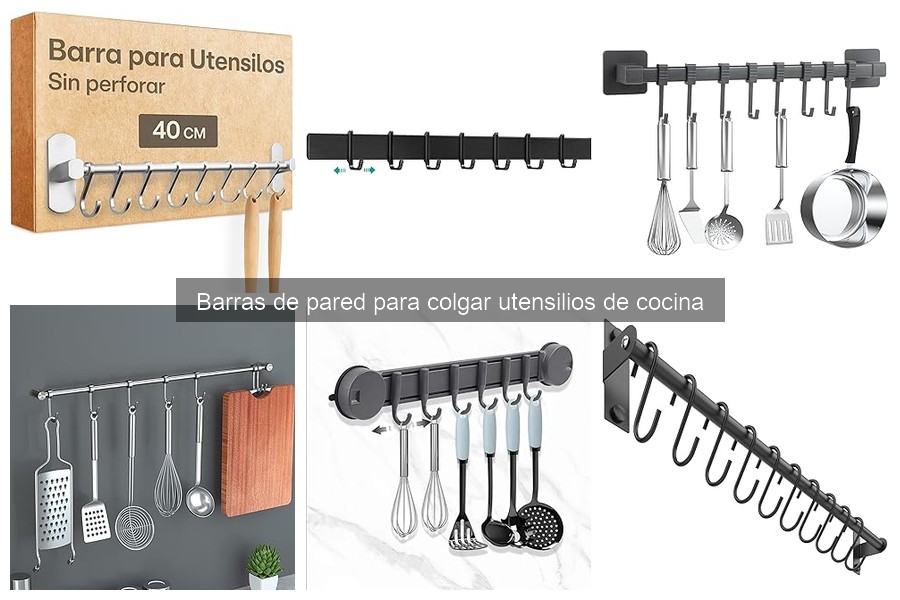 Instrucciones para Instalar Barras de Pared en la Cocina