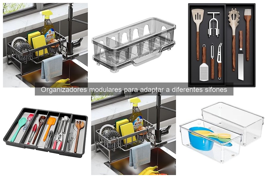 ** Instrucciones para Instalar Organizadores Modulares de Sifones