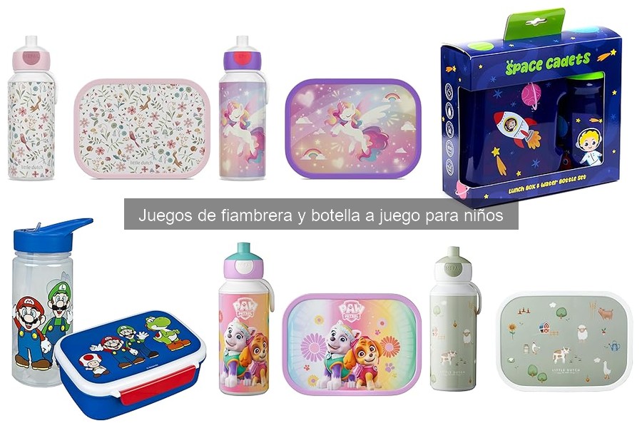 ** Juegos de fiambrera y botella a juego para niños: ¿qué son?