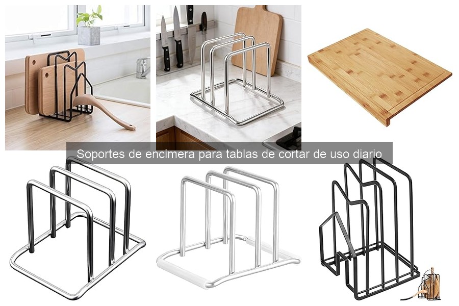 Los mejores soportes de encimera para tablas de cortar