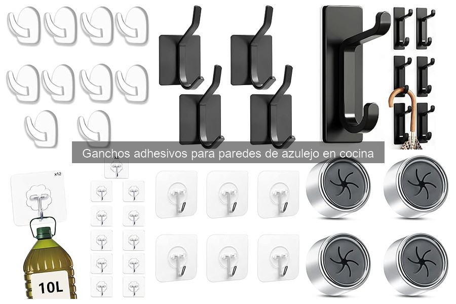 Mantenimiento de ganchos adhesivos en la cocina