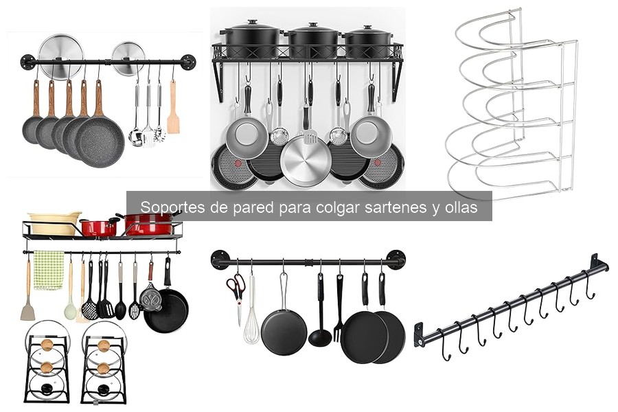 Mantenimiento de soportes de pared para sartenes y ollas