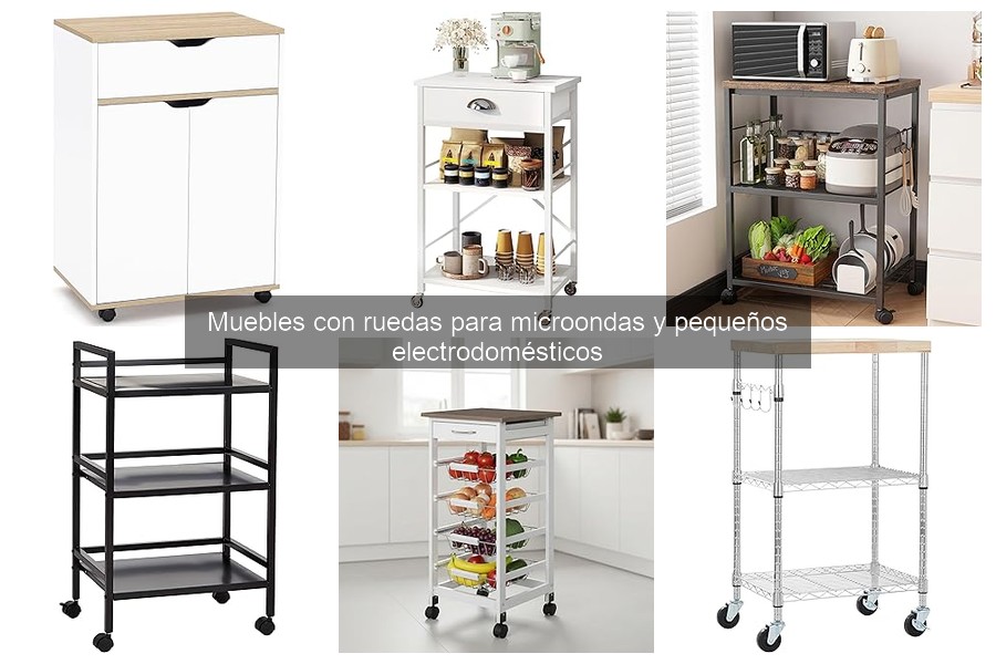 Mantenimiento y limpieza de muebles con ruedas para cocina