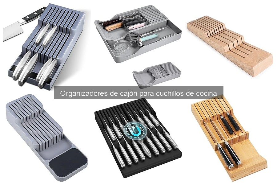 Mantenimiento y limpieza de organizadores de cajón para cuchillos