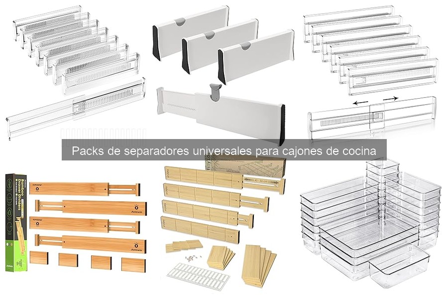 Mantenimiento y limpieza de separadores para cajones de cocina