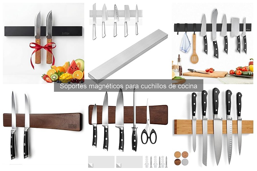 Mantenimiento y limpieza de soportes magnéticos para cuchillos