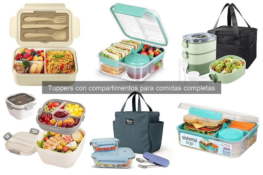 Mantenimiento y limpieza de tuppers con compartimentos