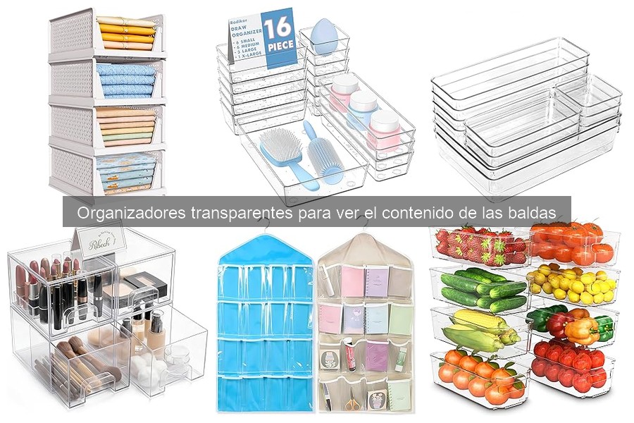 Maximiza el espacio en tu cocina con organizadores transparentes