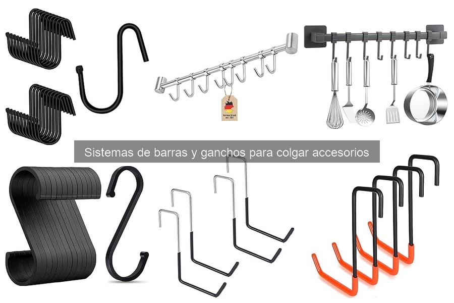 Mejores accesorios para sistemas de barras y ganchos