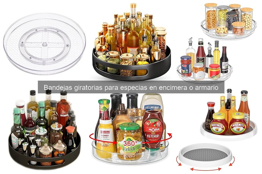 Mejores bandejas giratorias para especias: comparativa 2023
