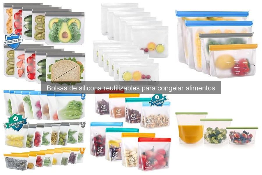 Mejores bolsas de silicona reutilizables para congelar 2023