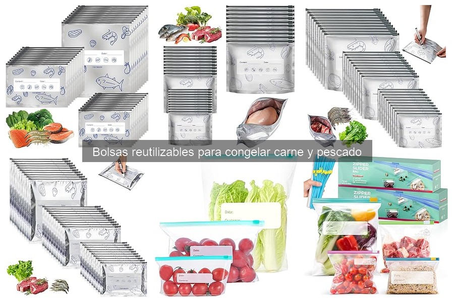 Mejores bolsas reutilizables para congelar carne y pescado 2023