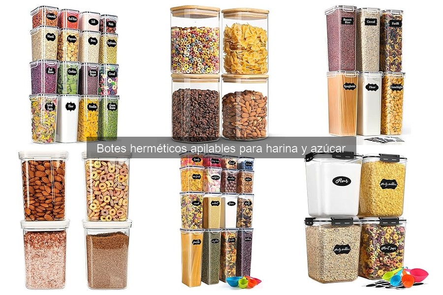 Mejores botes herméticos apilables para cocinas pequeñas