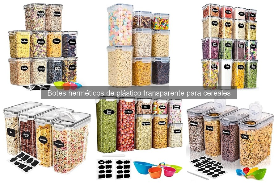 Mejores botes herméticos para cereales: Cómo elegirlos