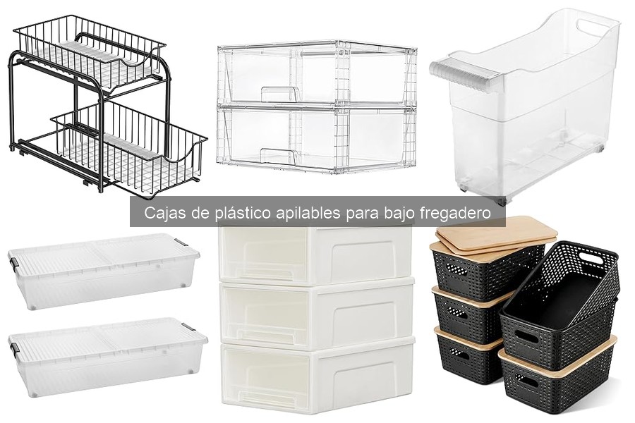 Mejores cajas de plástico apilables para bajo fregadero