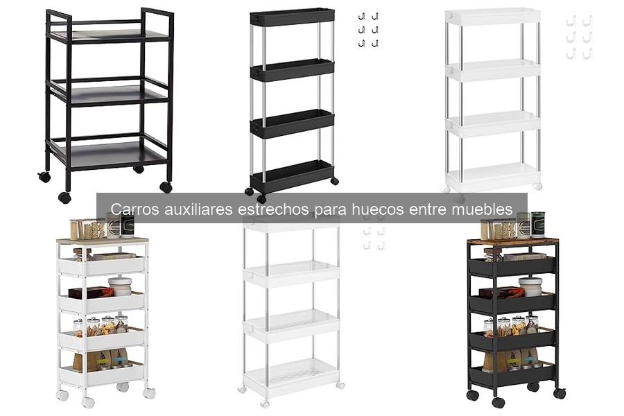 Mejores carros auxiliares estrechos para cocinas pequeñas