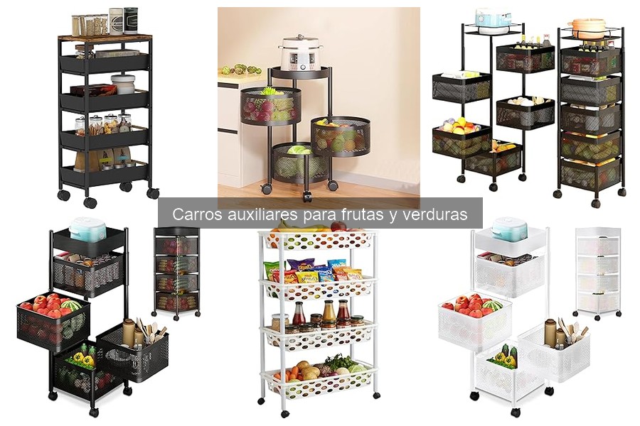 Mejores carros auxiliares para frutas y verduras 2023