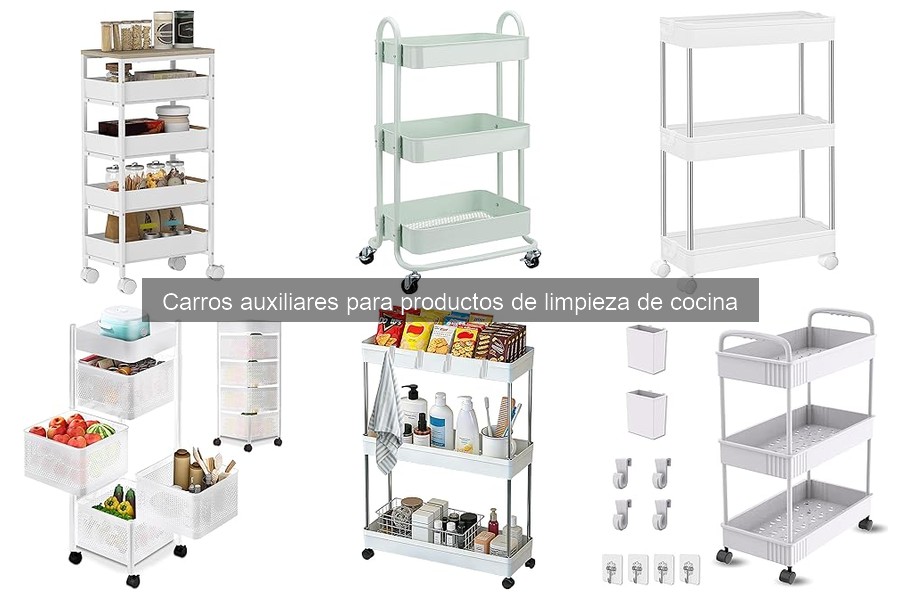 Mejores carros auxiliares para limpieza de cocina 2023