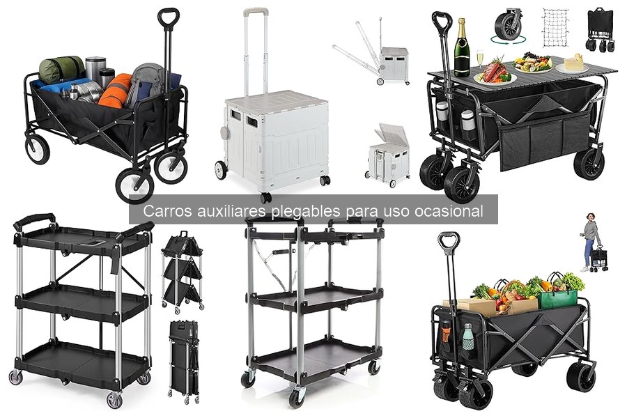 Mejores carros auxiliares plegables para cocinas pequeñas