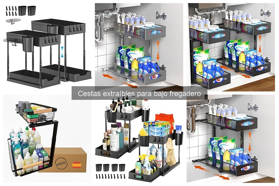 Mejores cestas extraíbles para bajo fregadero en 2023