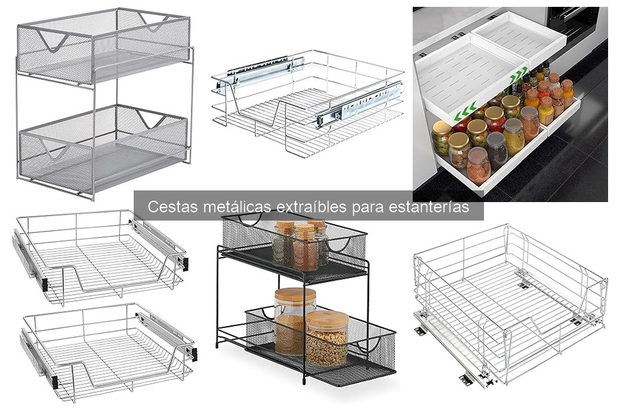 Mejores cestas metálicas extraíbles para cocinas pequeñas