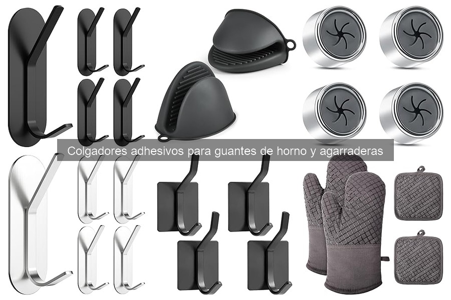 Mejores colgadores adhesivos para guantes de horno en 2023