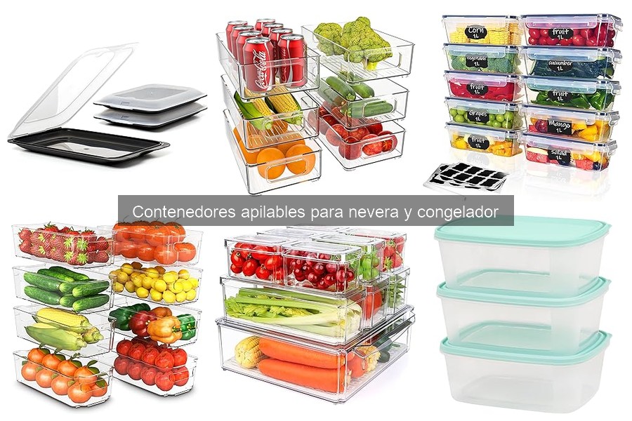 Mejores contenedores apilables para conservar alimentos