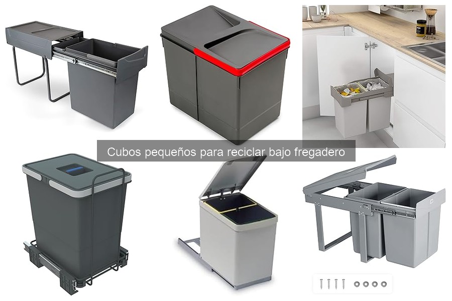 Mejores cubos pequeños para reciclar bajo fregadero 2023