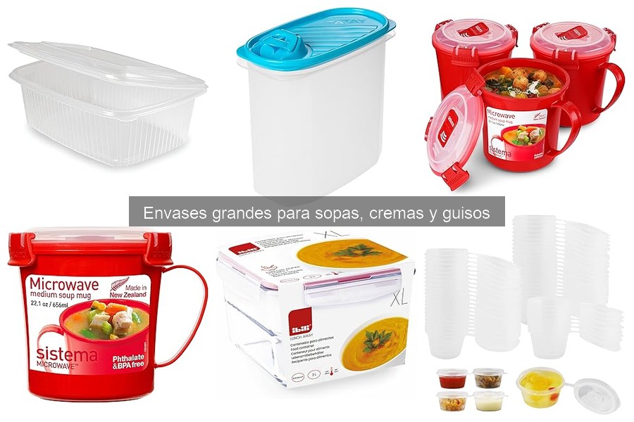 Mejores envases grandes para sopas y cremas en 2023