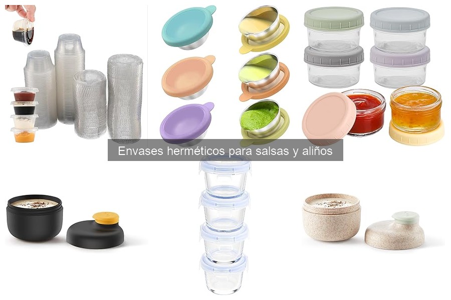 Mejores envases herméticos para salsas según opiniones
