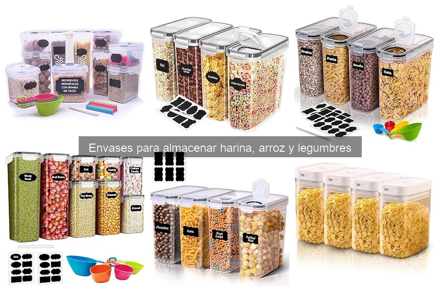 Mejores envases para organizar arroz en porciones