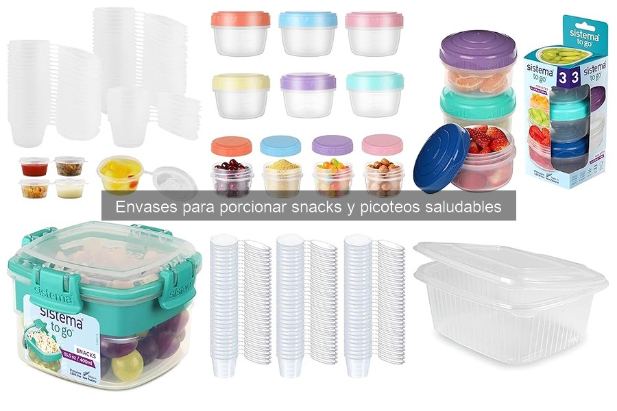 Mejores envases para porcionar snacks saludables 2023