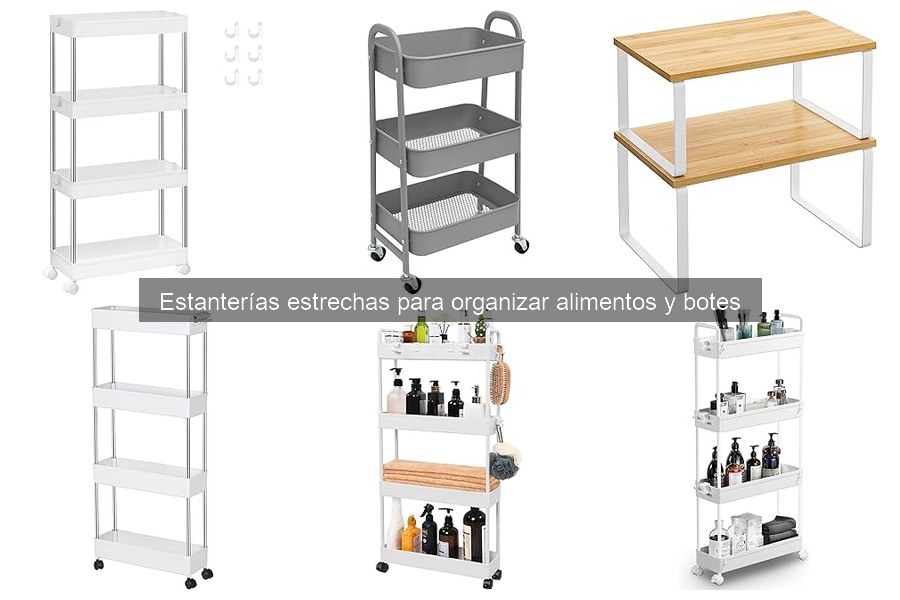 Mejores estanterías estrechas para cocina 2023: comparativa
