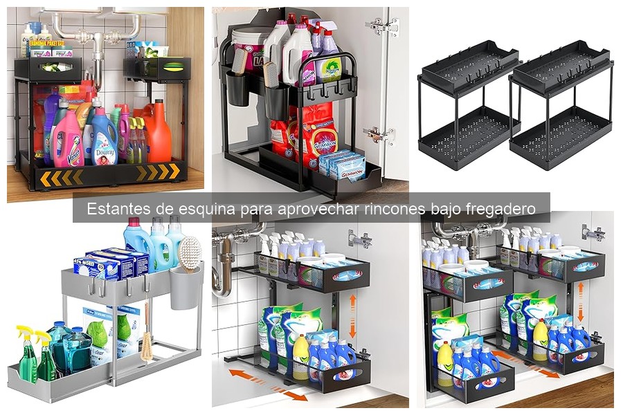 Mejores estantes de esquina para aprovechar bajo el fregadero
