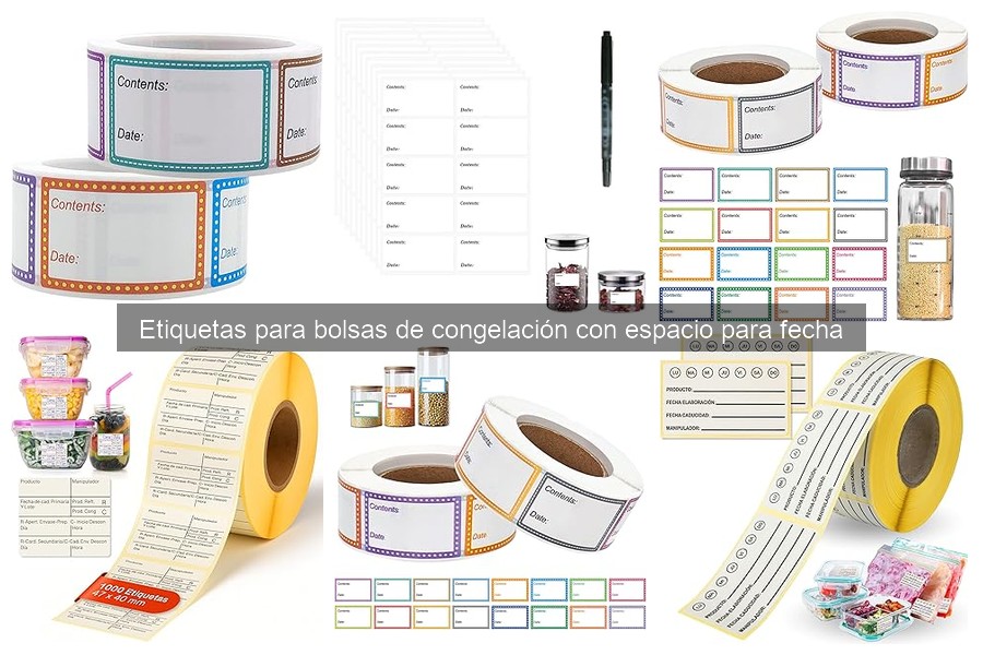 Mejores etiquetas para bolsas de congelación con fecha