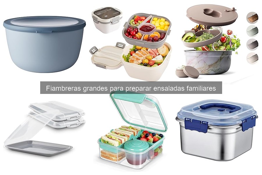 Mejores fiambreras grandes para ensaladas familiares en 2023