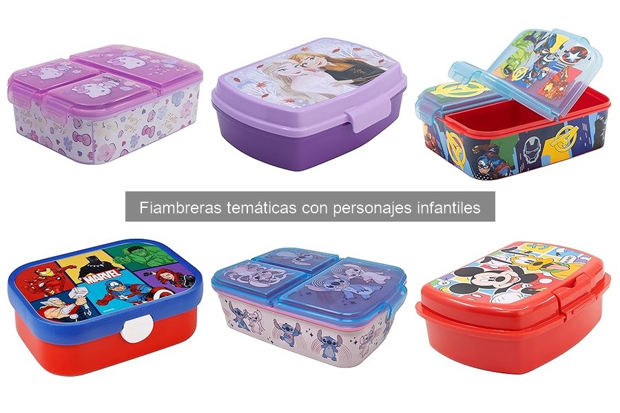 Mejores fiambreras temáticas infantiles para el regreso a clases