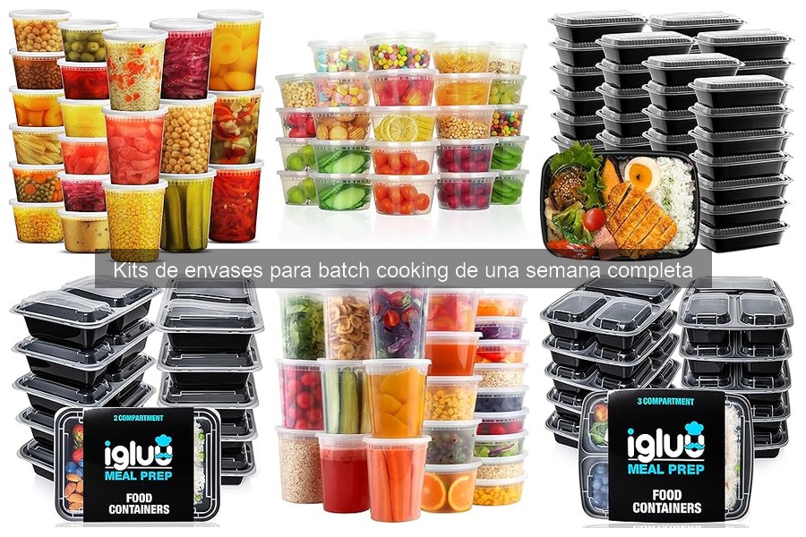 Mejores kits de envases para batch cooking en 2023