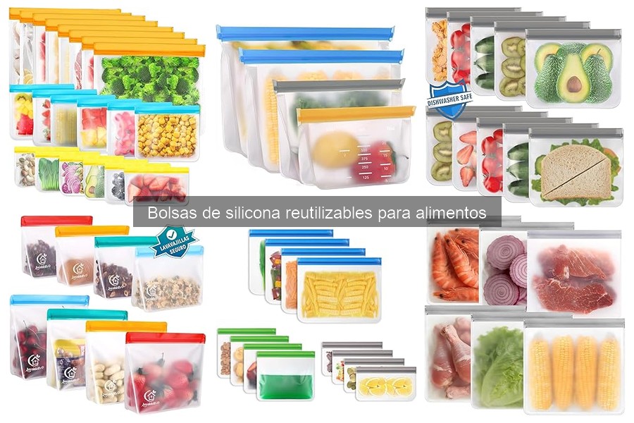 Mejores marcas de bolsas de silicona reutilizables para alimentos