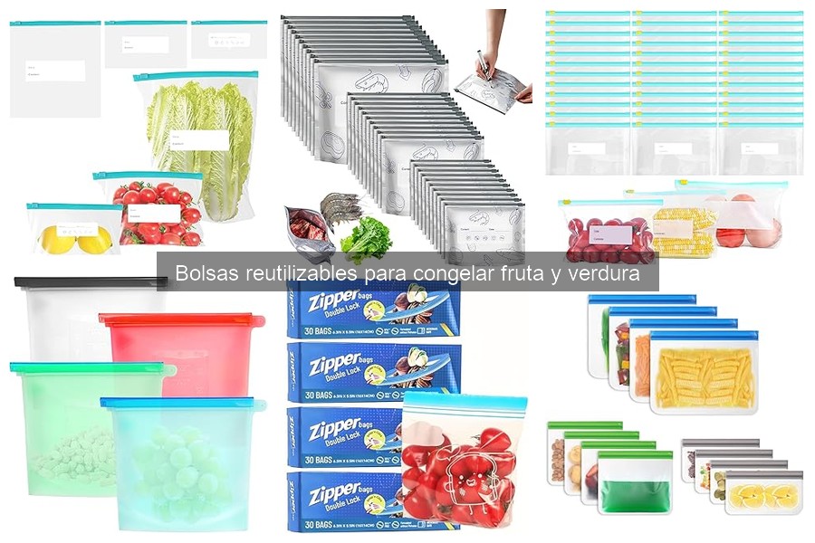 Mejores marcas de bolsas reutilizables para congelar frutas y verduras